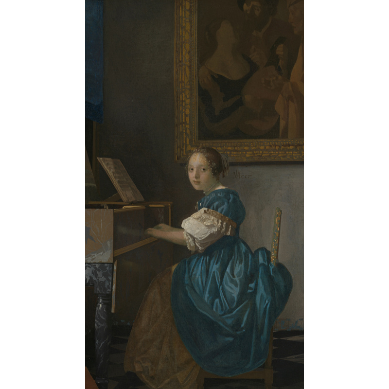 Jan Vermeer van Delft Jonge vrouw aan een virginaal