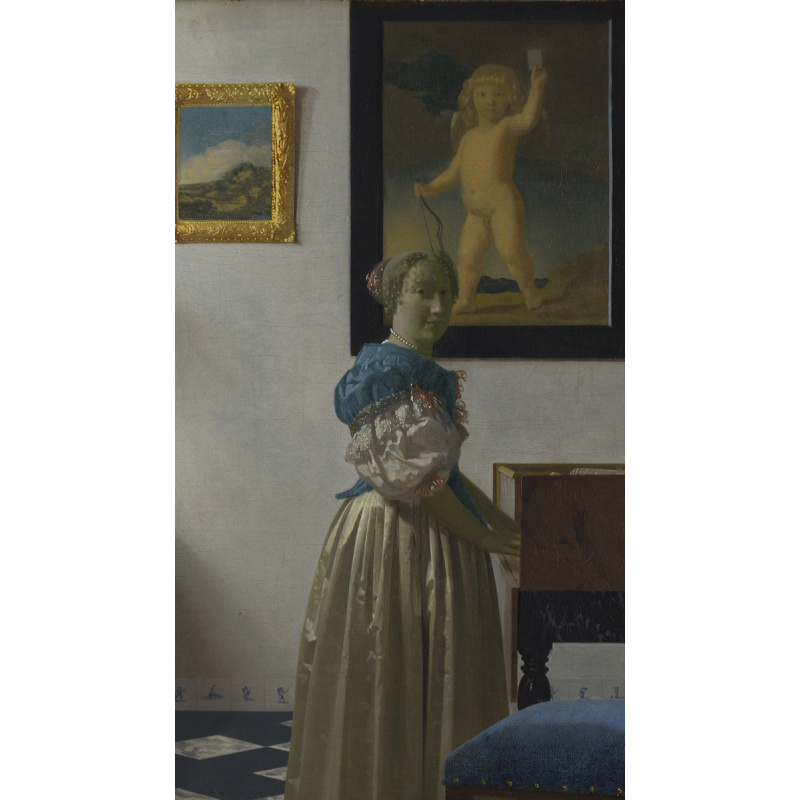 Jan Vermeer van Delft Lady Standing at a Virginal